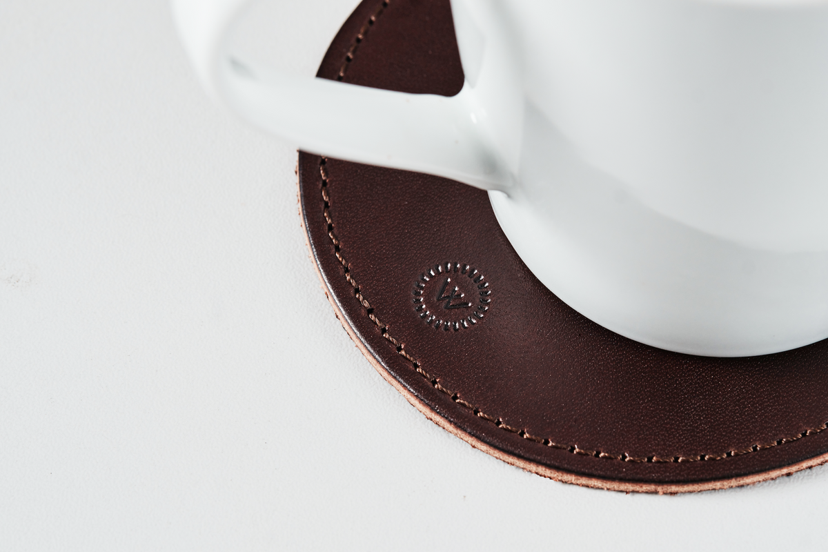 A small run of handmade, vegetable tanned leather coasters created in collaboration with Tanner Bates – world-renowned for their dedication to creating exceptional, long-lasting leather goods. 