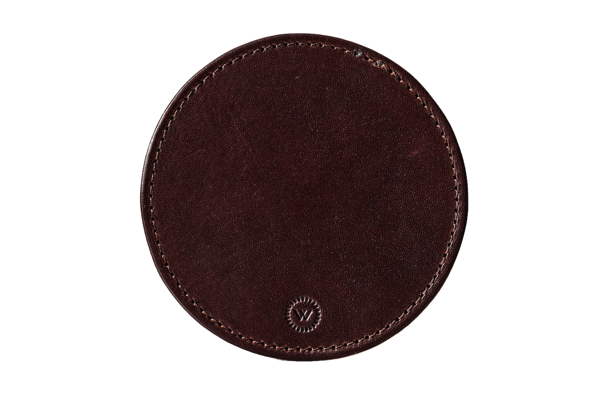 A small run of handmade, vegetable tanned leather coasters created in collaboration with Tanner Bates – world-renowned for their dedication to creating exceptional, long-lasting leather goods.